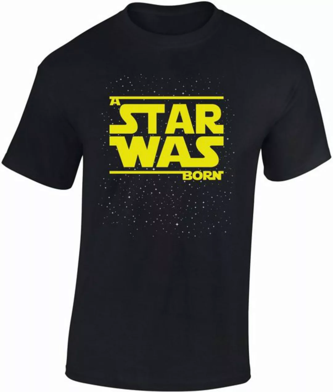 Baddery Print-Shirt T-Shirt zum Geburtstag: A star was born - Geschenk Game günstig online kaufen