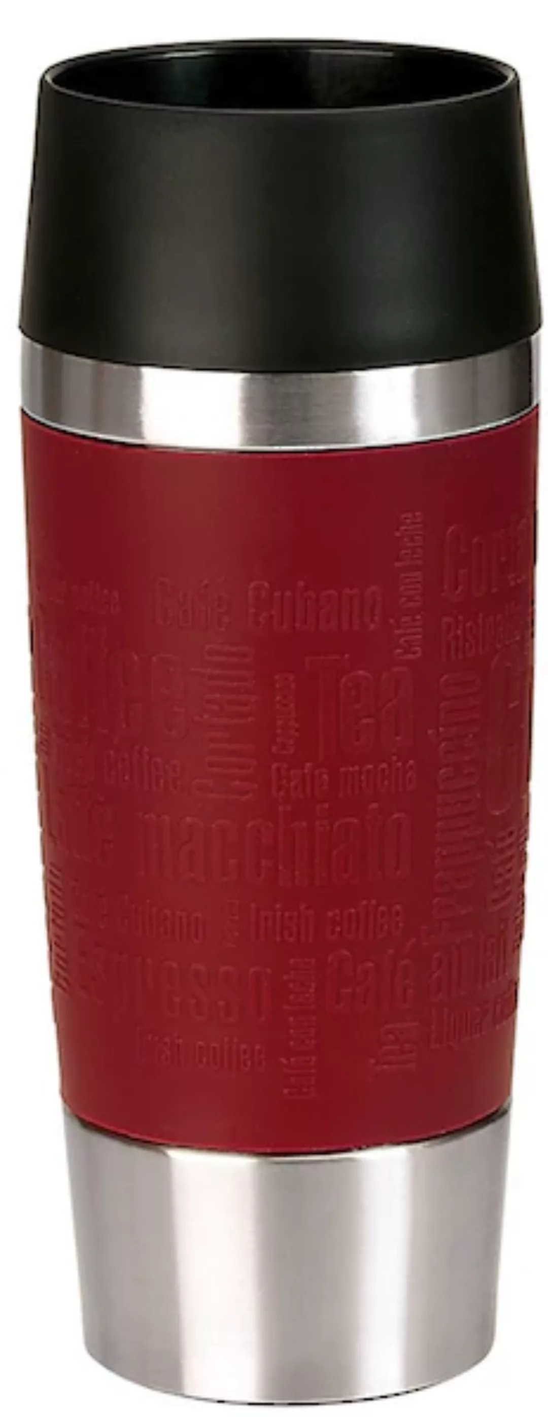 Emsa Thermobecher »Travel Mug«, (1 tlg.), Edelstahl, 360°Trinköffnung, 4h h günstig online kaufen