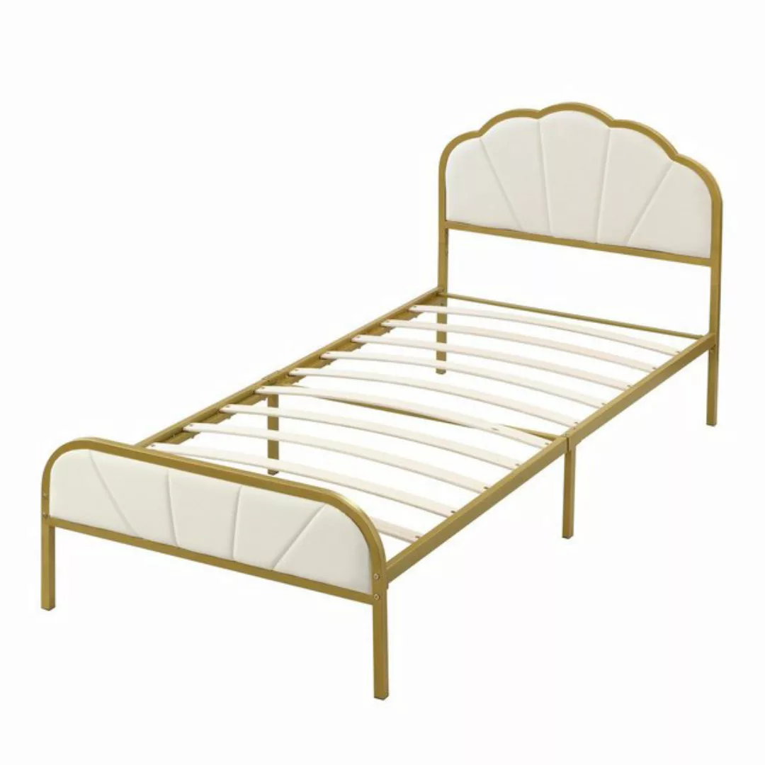 Gotagee Metallbett Eisenrahmenbett Flachbett Modern Jugendbett Einzelbett D günstig online kaufen