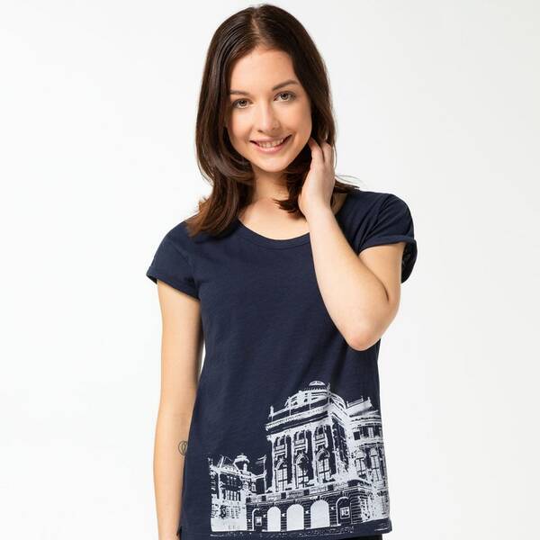 Damenshirt "Opernhaus", T-shirt Bedruckt, Frauen, Festlich Leger günstig online kaufen