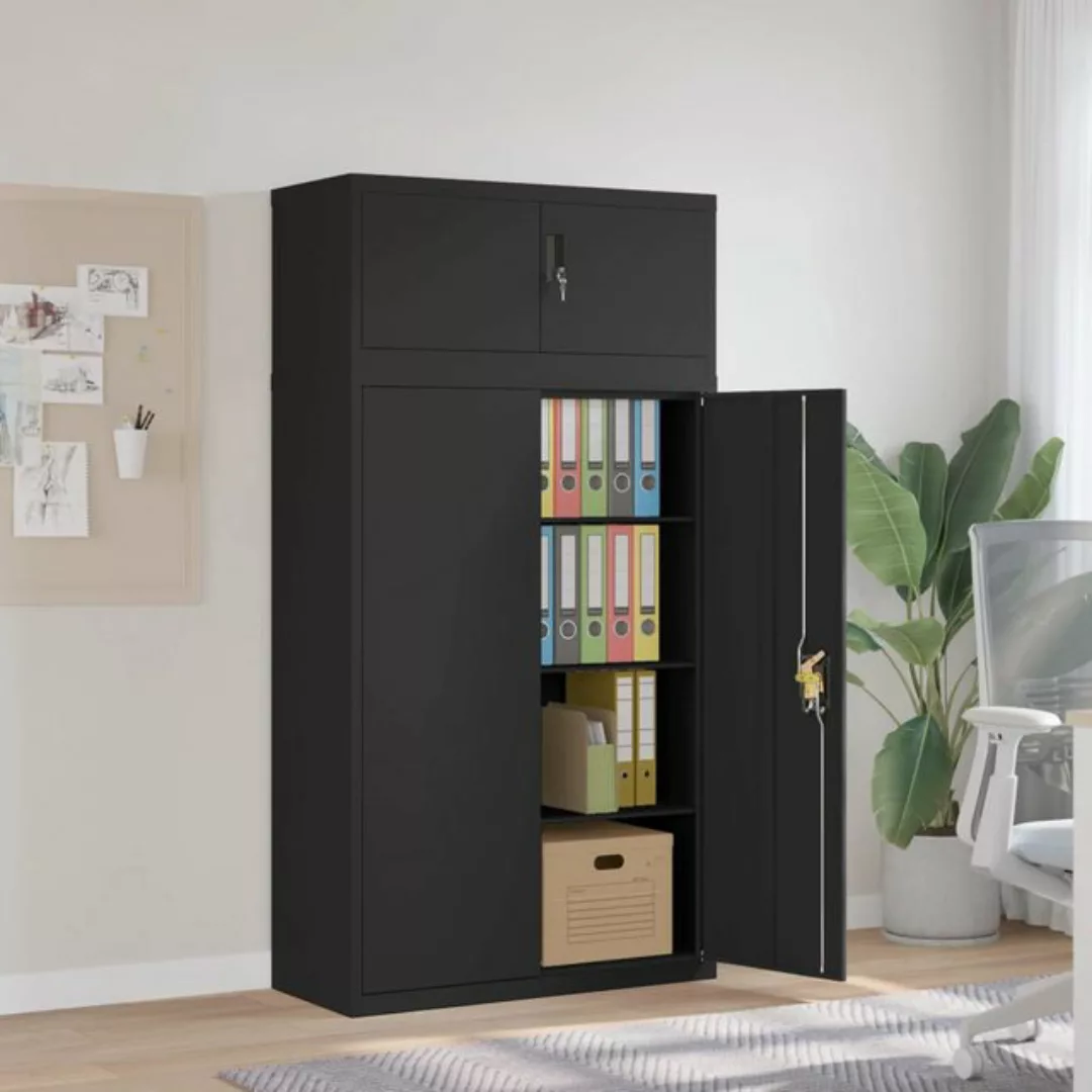 vidaXL Aktenschrank Aktenschrank Büroschrank Home Office Ablage Büro Schwar günstig online kaufen