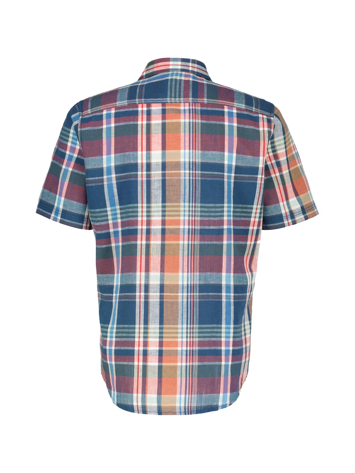 LERROS Kurzarmhemd "LERROS Kariertes Baumwoll-Leinenhemd für Herren" günstig online kaufen