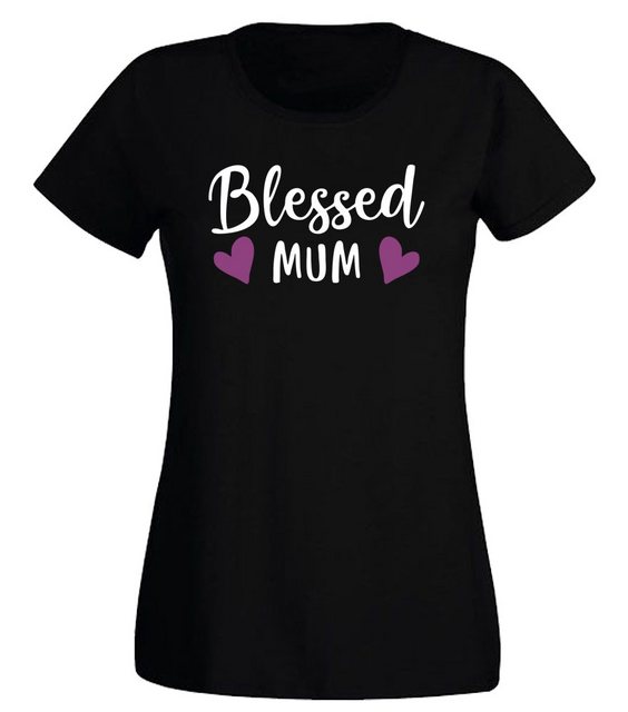 G-graphics T-Shirt Damen T-Shirt - Blessed Mum Slim-fit, mit Frontprint, mi günstig online kaufen
