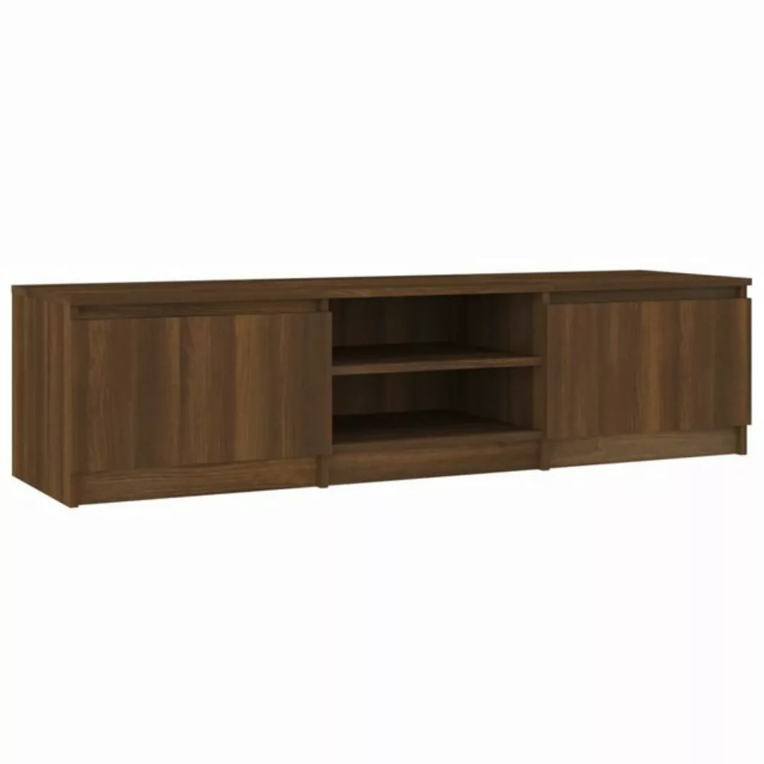 furnicato TV-Schrank Braun Eichen-Optik 140x40x35,5 cm Holzwerkstoff günstig online kaufen