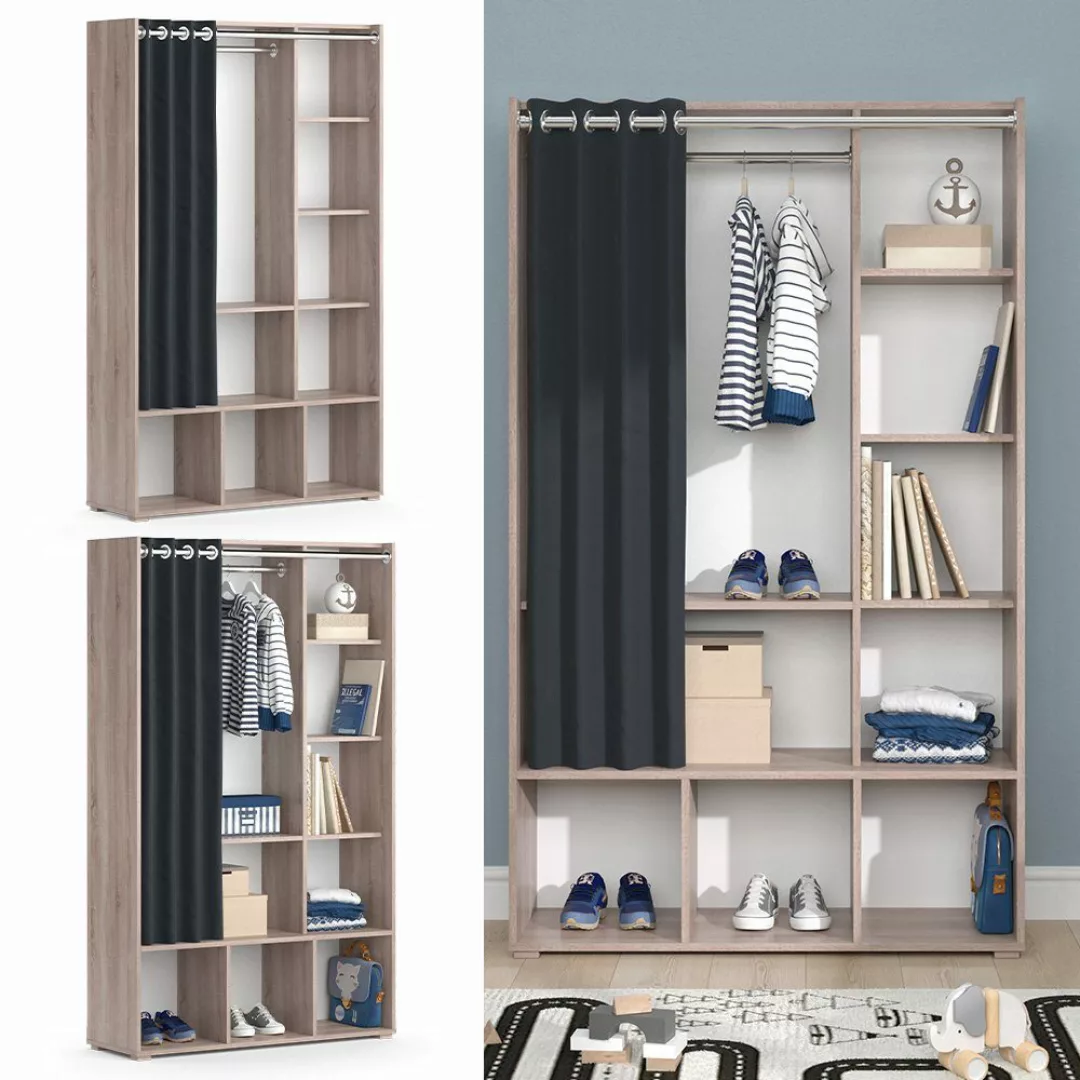 Vicco Kleiderschrank Luigi, Sonoma, 105.8 x günstig online kaufen