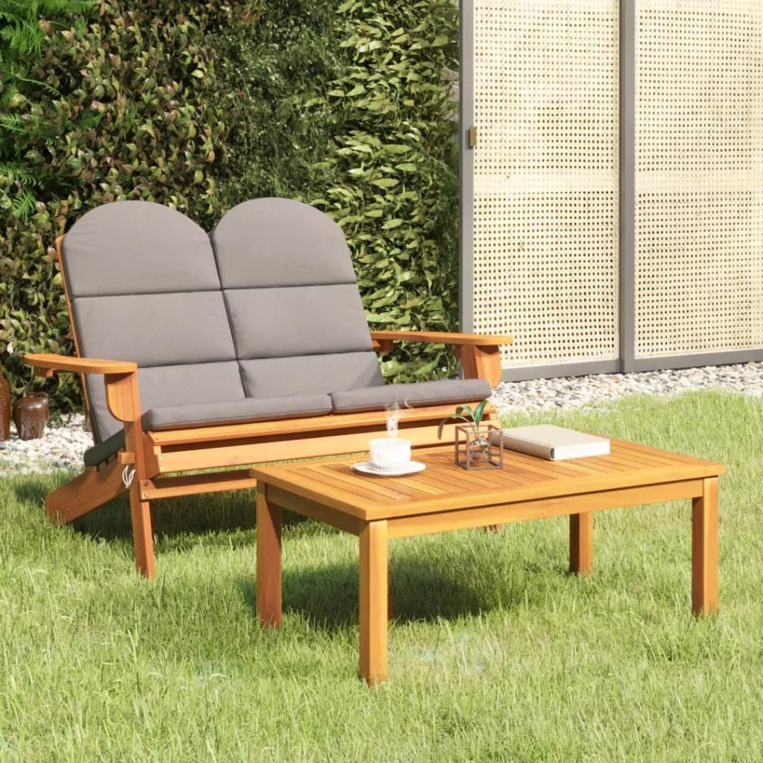 Vidaxl 2-tlg. Garten-lounge-set Adirondack Massivholz Akazie günstig online kaufen