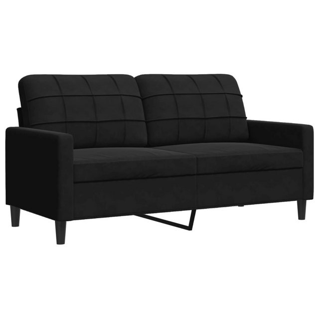 vidaXL Sofa 2-Sitzer-Sofa Schwarz 140 cm Samt günstig online kaufen