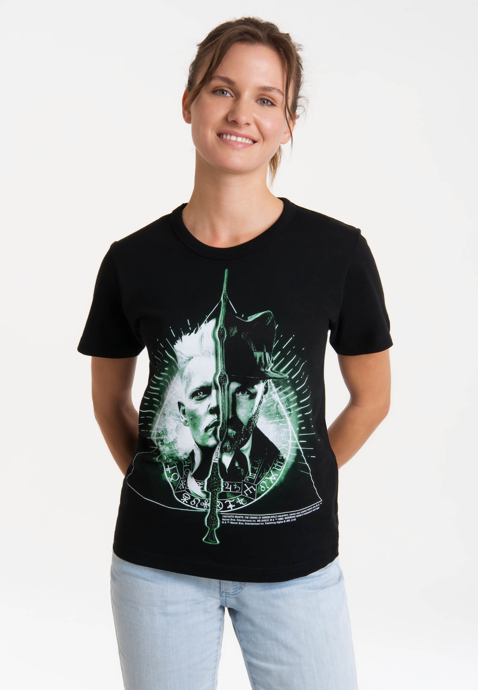 LOGOSHIRT T-Shirt "Fantastic Beasts - Grindelwald vs. Dumbledore", mit lize günstig online kaufen