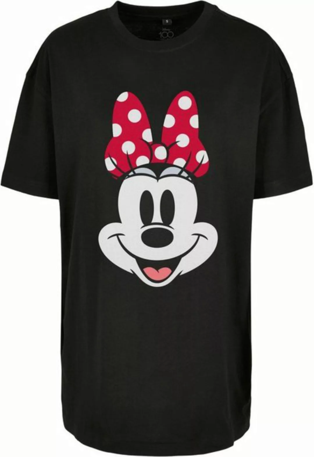 Merchcode T-Shirt Merchcode Damen Ladies Disney 100 Minnie Smiles Tee (1-tl günstig online kaufen