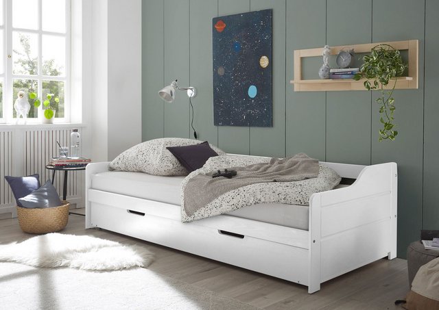 Funktionsbett Jesse weiß Liegefläche B/L: ca. 90x200 cm günstig online kaufen