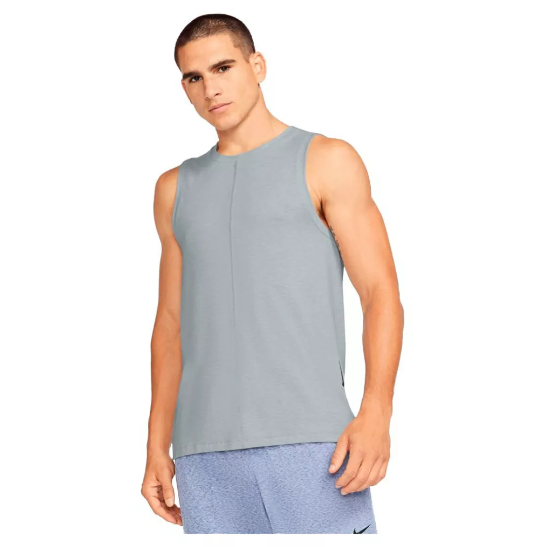 Nike Yoga Ärmelloses T-shirt 3XL Lt Smoke Grey / White / Black günstig online kaufen