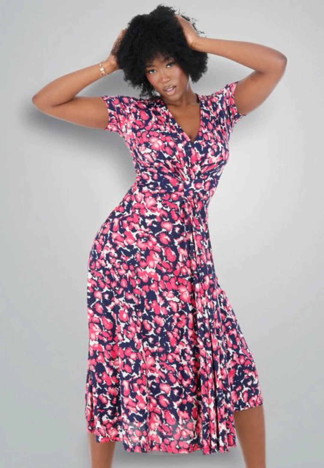 YC Fashion & Style Sommerkleid mit lebendigem Muster mit allover Print günstig online kaufen