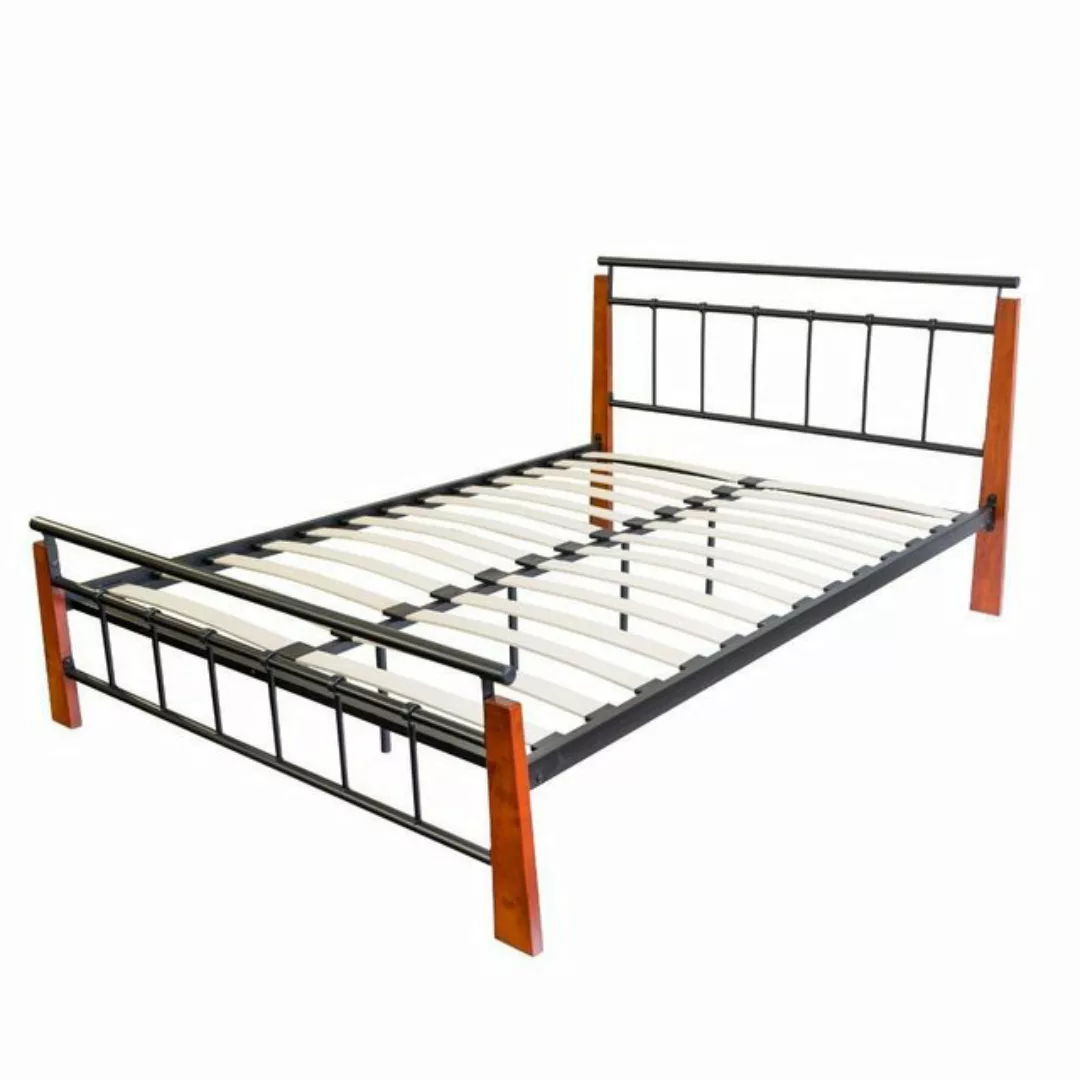 Homestyle4u Metallbett 140/160/180 x 200 Bettgestell Doppelbett Bettrahmen günstig online kaufen