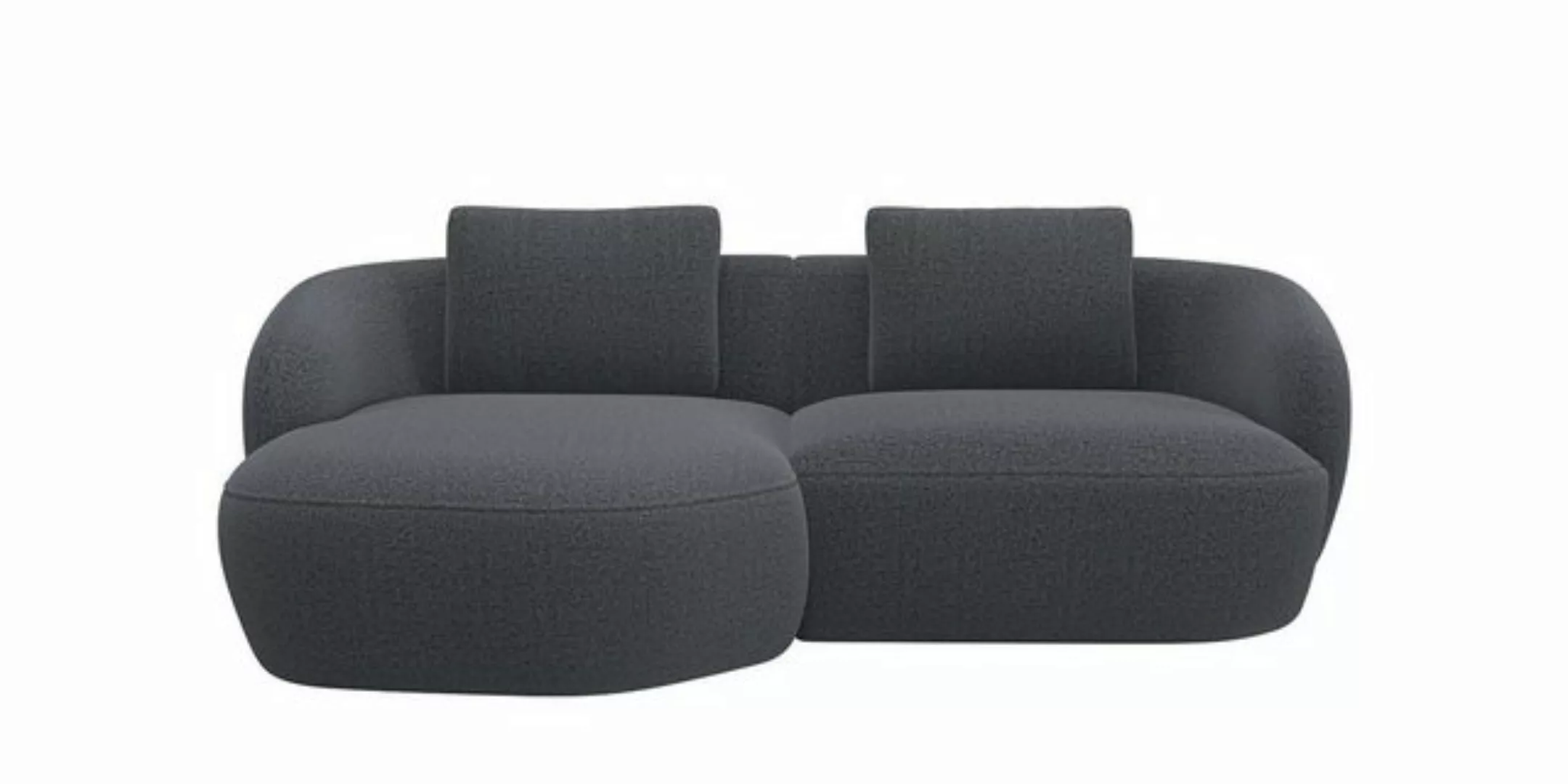 FLEXLUX Wohnlandschaft Torino, rund, L-Form, Sofa-Ecke mit Recamiere, Longc günstig online kaufen