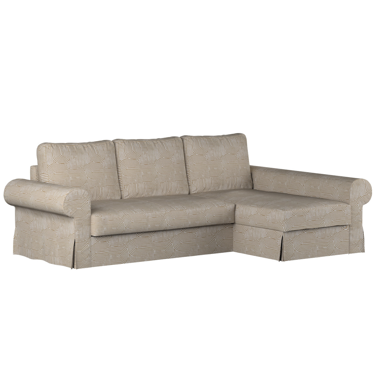 Bezug für Backabro Bettsofa / Recamiere, beige-ecru, Bezug für Bettsofa Bac günstig online kaufen