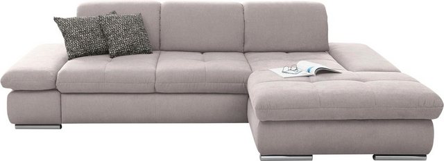 set one by Musterring Ecksofa "SO4100 V", mit verstellbaren Kopfteilen, wah günstig online kaufen