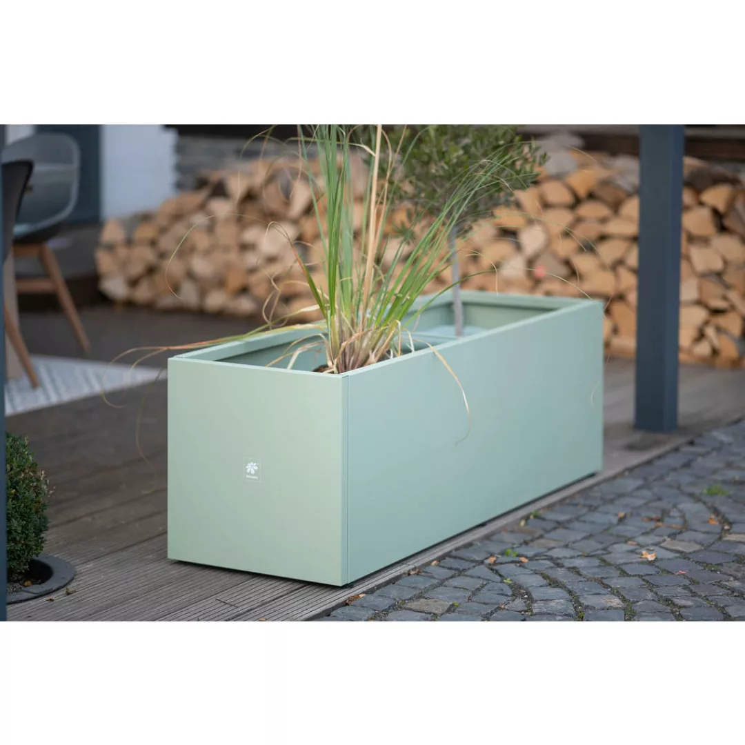 Herstera Garden Pflanzkasten grün Stahl B/H/T: ca. 150x50x50 cm günstig online kaufen