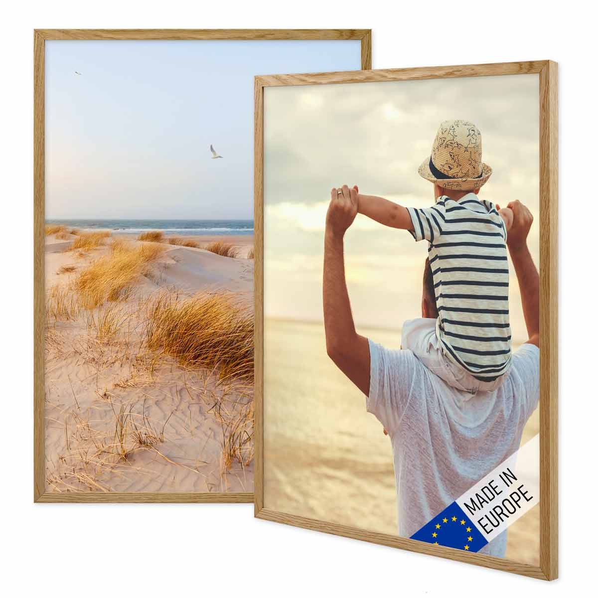 PHOTOLINI Bilderrahmen 2er Set Massivholz-Rahmen Modern günstig online kaufen