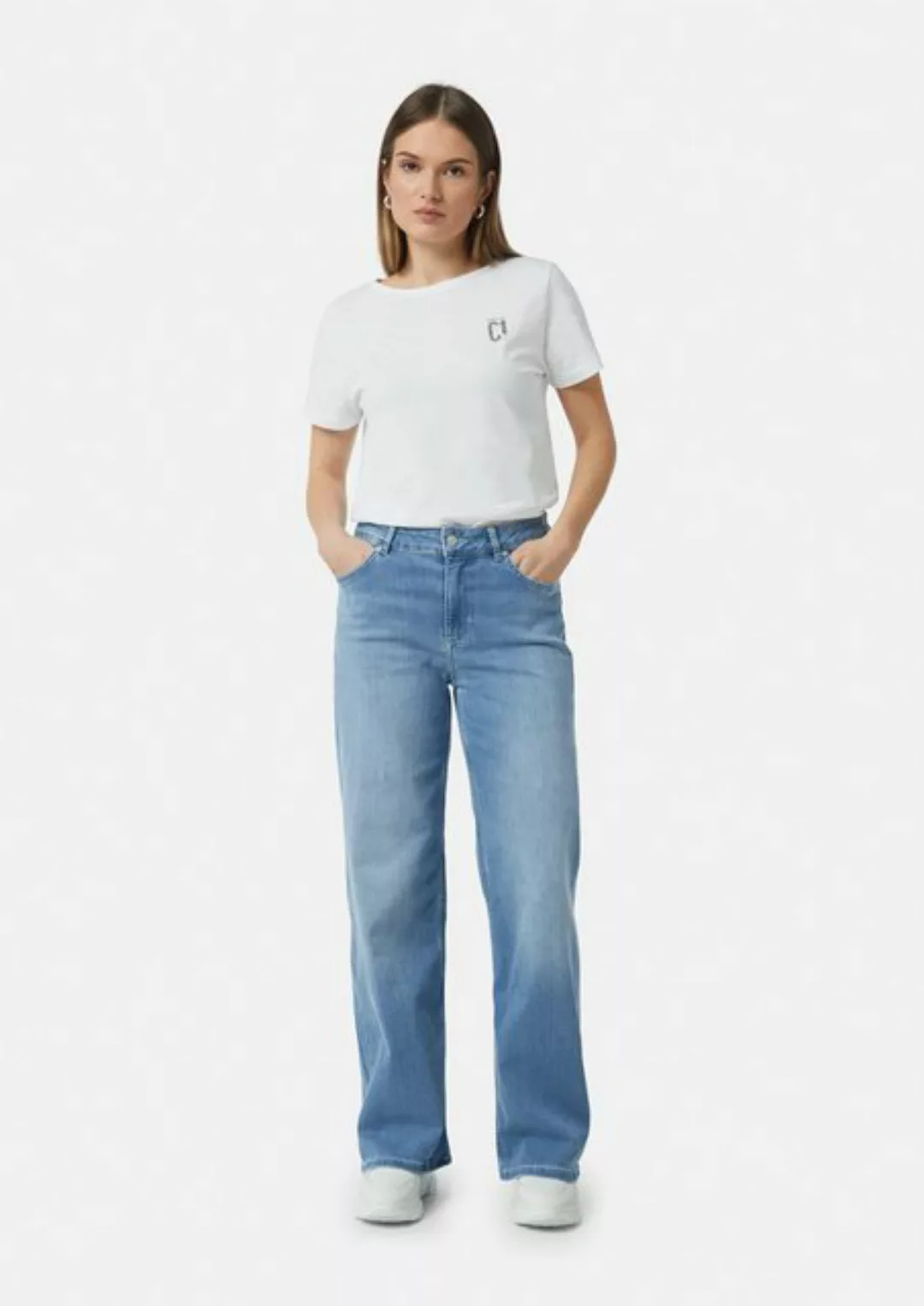 comma casual identity 5-Pocket-Jeans Elastische Jeans mit Wide Leg Waschung günstig online kaufen