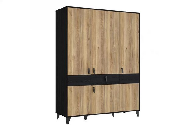 ROYAL24_MARKT Kleiderschrank - Eleganter Kleiderschrank im minimalistischen günstig online kaufen