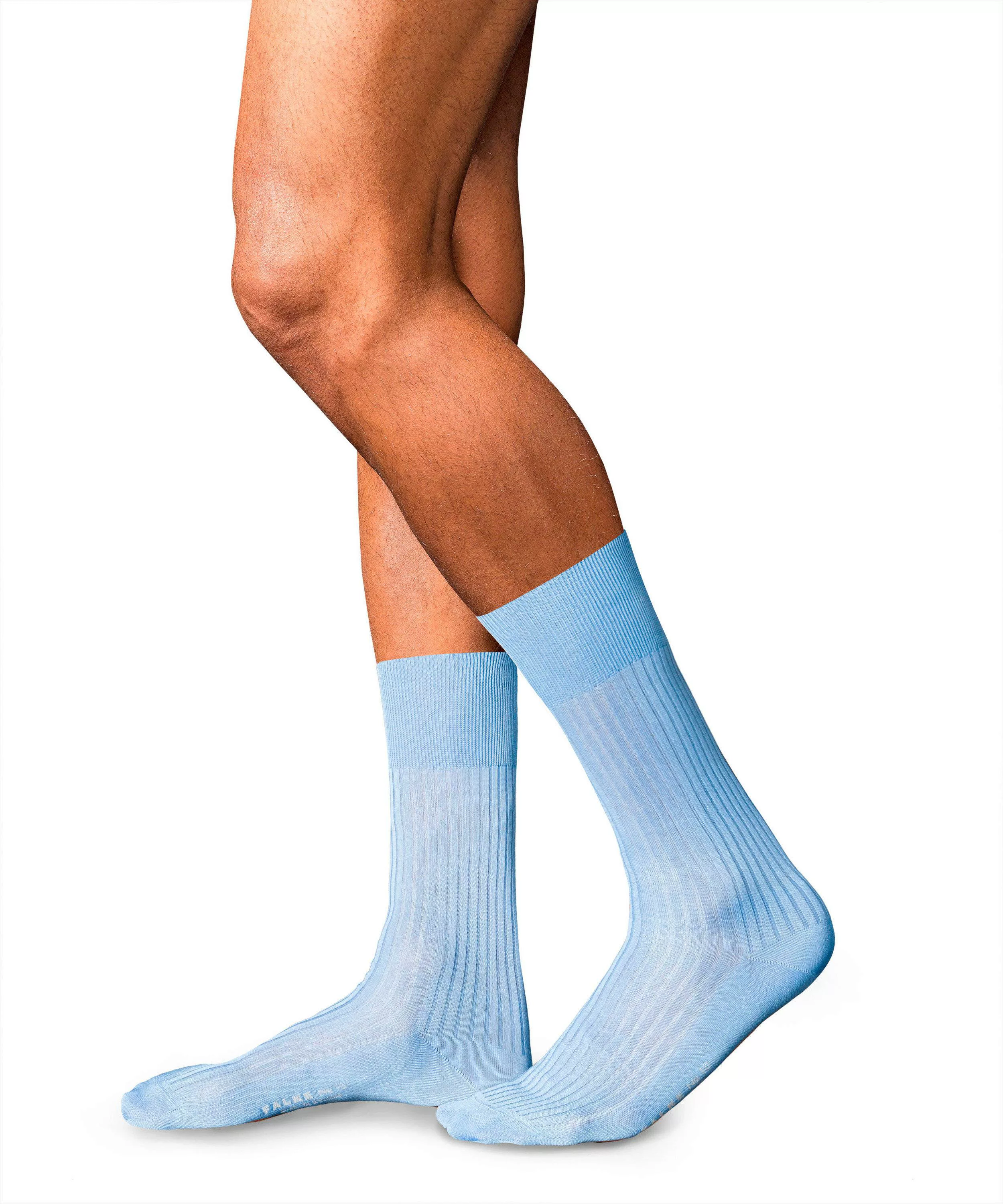 FALKE No. 10 Pure Fil d´Écosse Gentlemen Socken, Herren, 43-44, Blau, Uni, günstig online kaufen