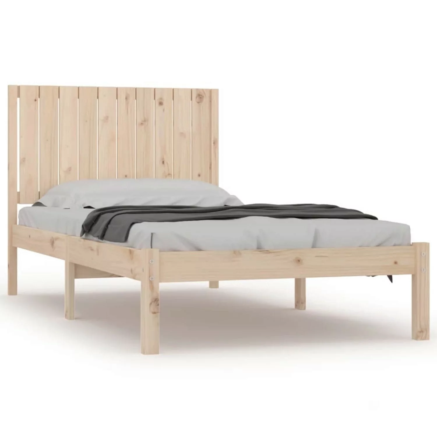 vidaXL Bett Massivholzbett ohne Matratze 100x200 cm Kiefernholz günstig online kaufen