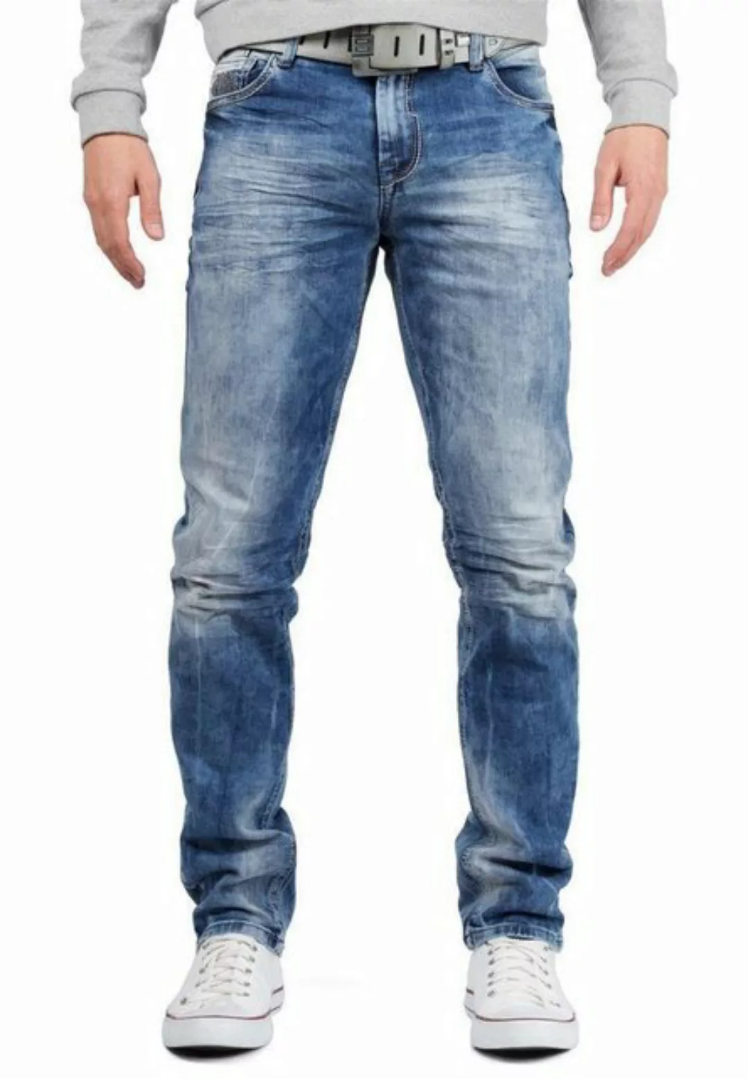 Cipo & Baxx 5-Pocket-Jeans Hose BA-CD319 W38/L30 (1-tlg) mit lässiger Stone günstig online kaufen