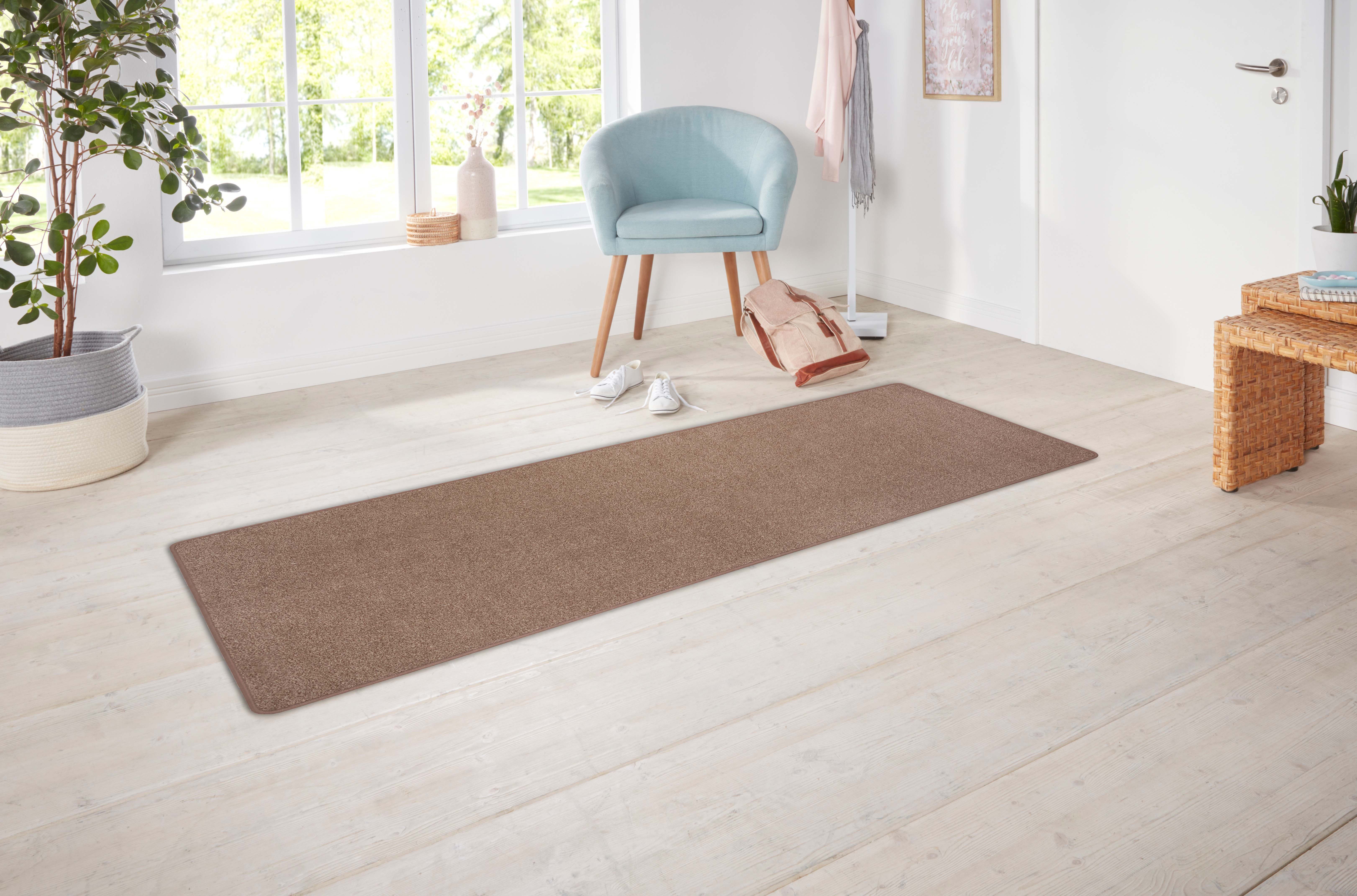 Hanse Home Exclusiv Läufer »Liberty«, rechteckig, 7 mm Höhe, Uni-Meliert, r günstig online kaufen