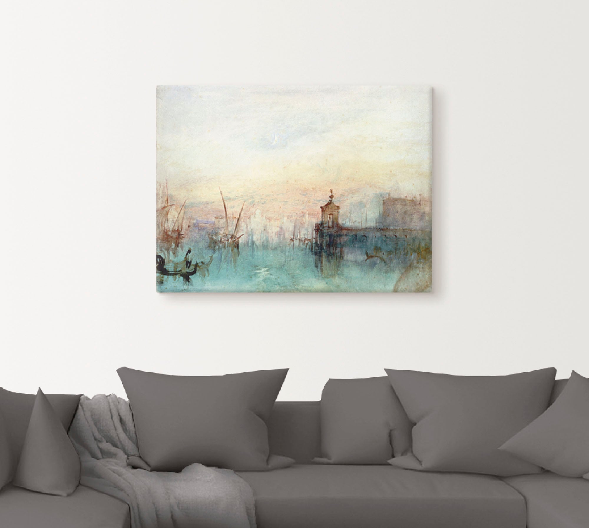 Artland Wandbild "Venedig mit erster Mondsichel.", Gewässer, (1 St.), als L günstig online kaufen