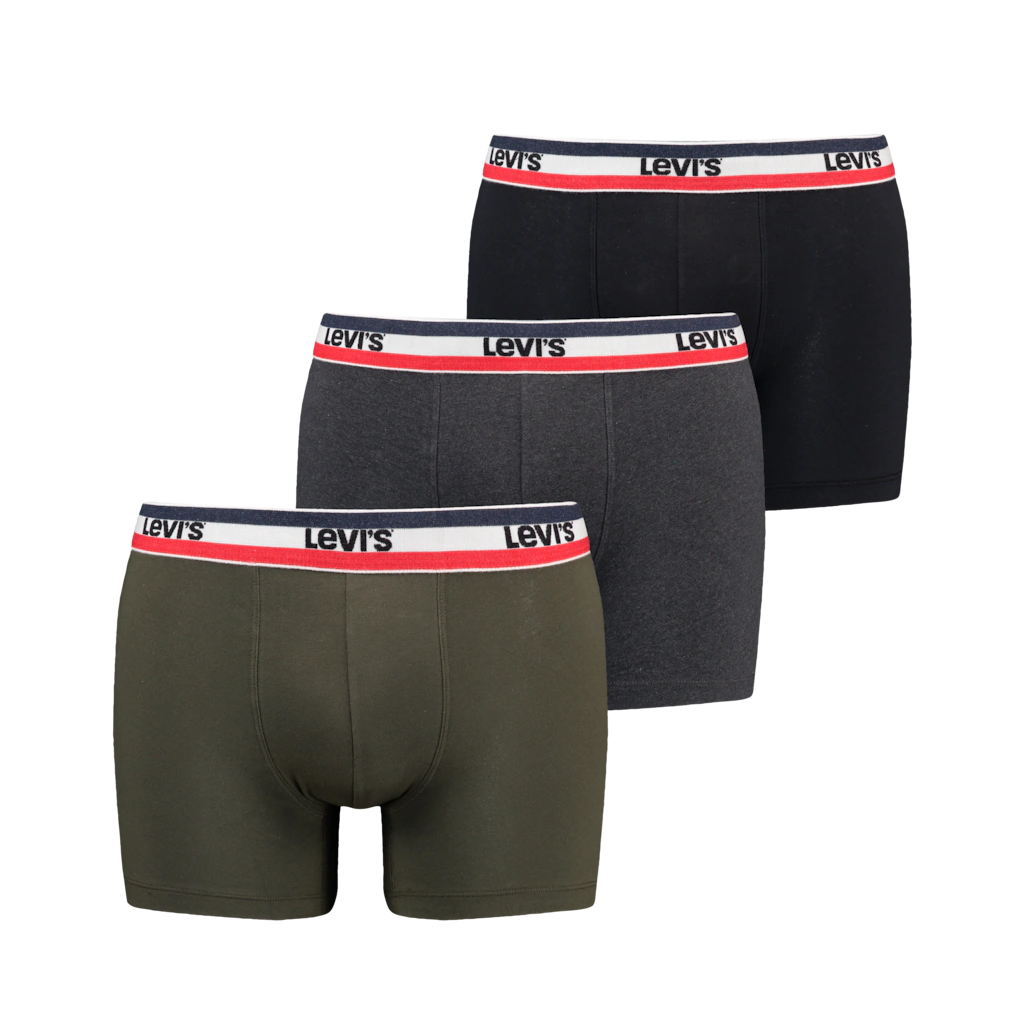 Levis Boxershorts "LEVIS MEN SPRTSWR LOGO BOXER BRIEF 3P", (Packung, 3er Pa günstig online kaufen