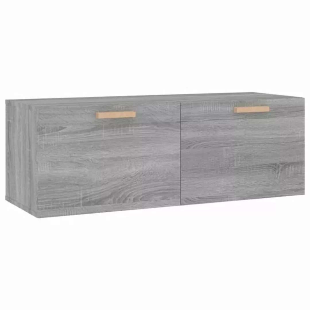 vidaXL Hängeschrank Wandschrank Grau Sonoma 100x36,5x35 cm Holzwerkstoff günstig online kaufen