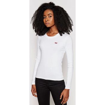 Levis  T-Shirts & Poloshirts 69555 0000 - LS BABY TEE-WHITE günstig online kaufen
