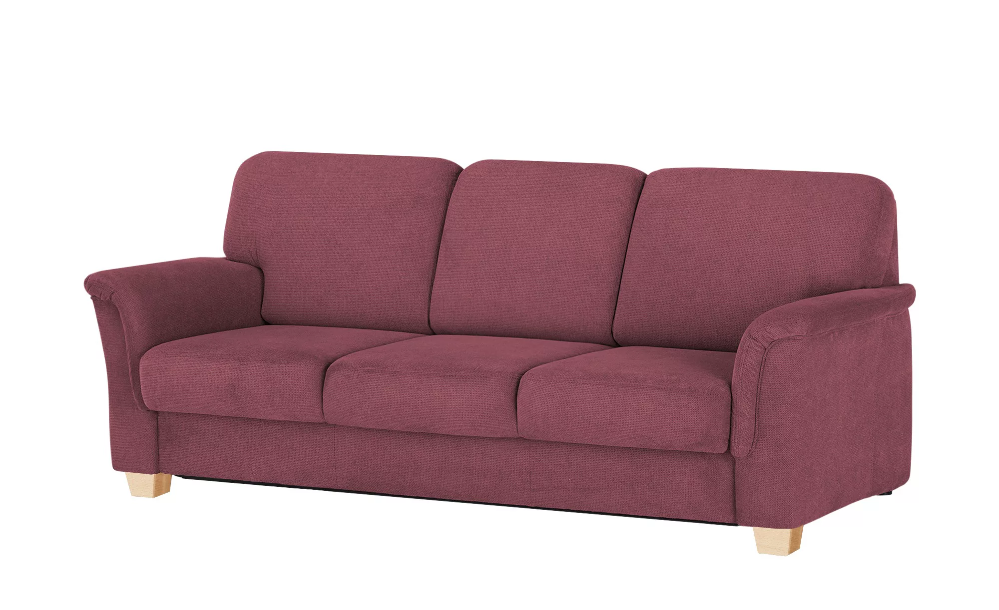 smart Sofa  Valencia ¦ rot ¦ Maße (cm): B: 224 H: 90 T: 93.0 Polstermöbel > günstig online kaufen