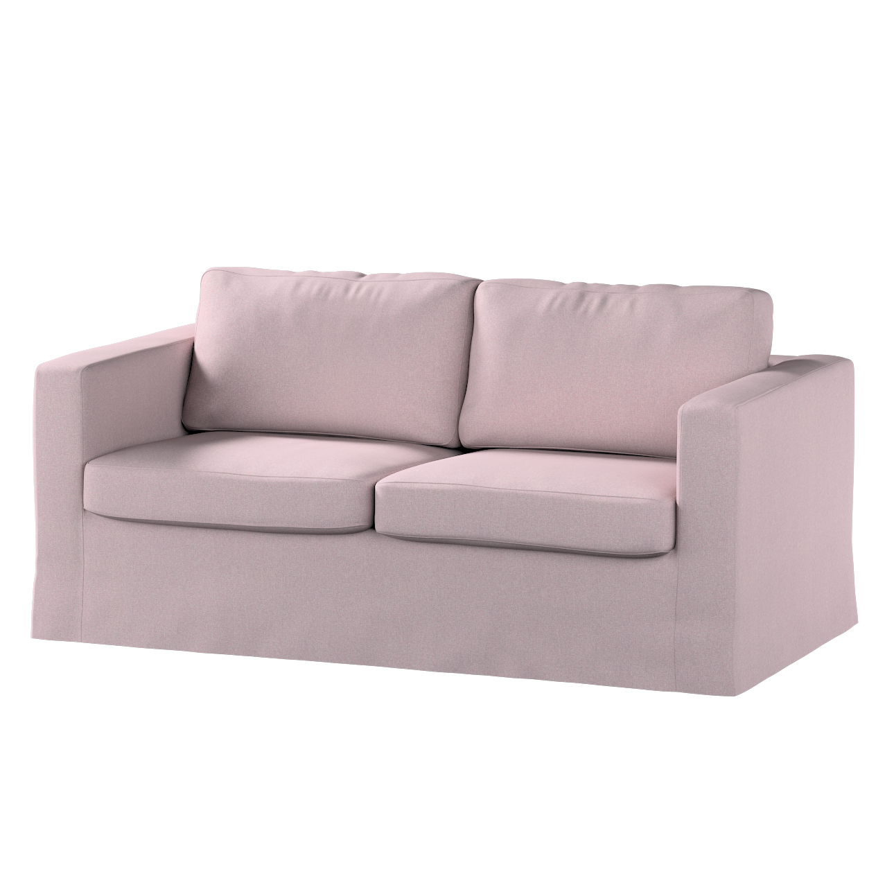 Bezug für Karlstad 2-Sitzer Sofa nicht ausklappbar, lang, rosa, Sofahusse, günstig online kaufen