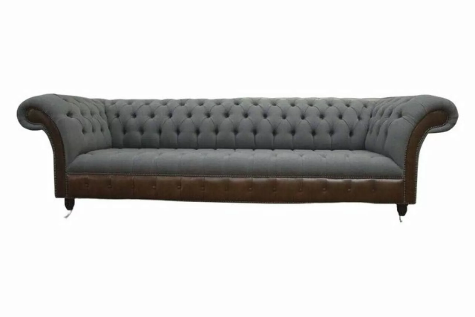 JVmoebel Sofa Englische Chesterfield Luxus Textil Sofa 4 Sitzer Sofa Polste günstig online kaufen