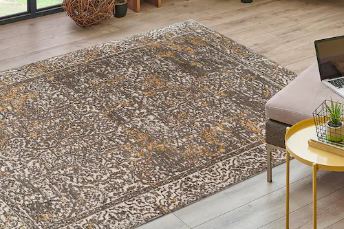 Kayoom Teppich »Davis 225«, rechteckig, 12 mm Höhe, edles Design, pflegelei günstig online kaufen