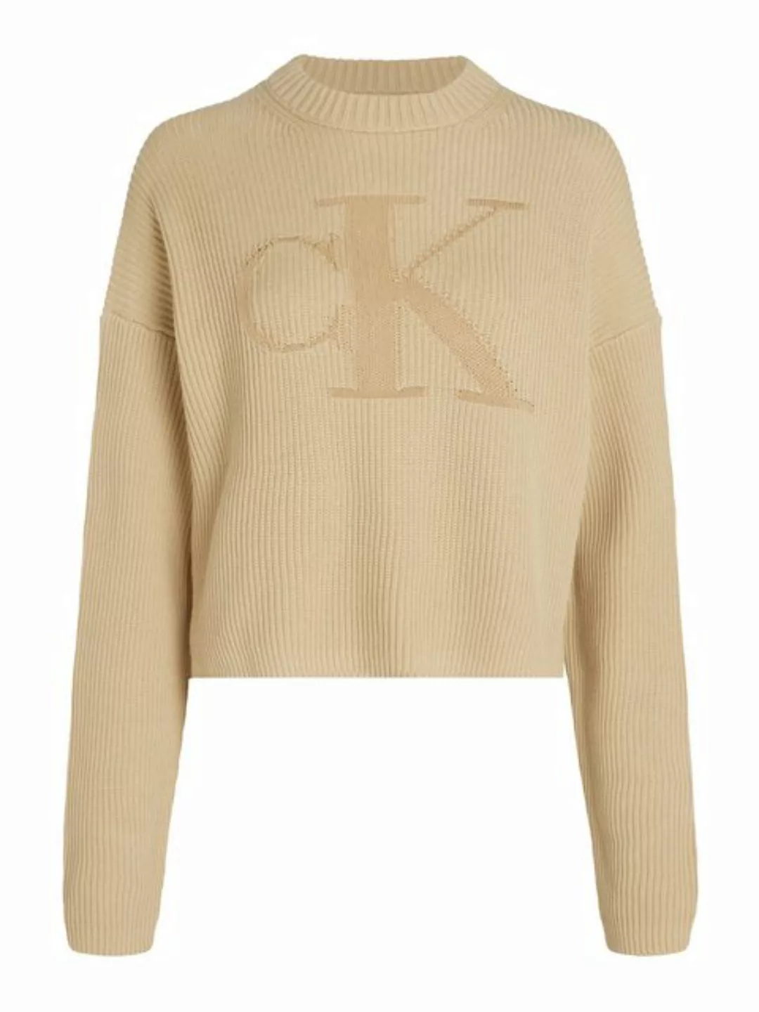 Calvin Klein Jeans Stehkragenpullover LOGO INTARSIA REGULAR SWEATER mit Log günstig online kaufen