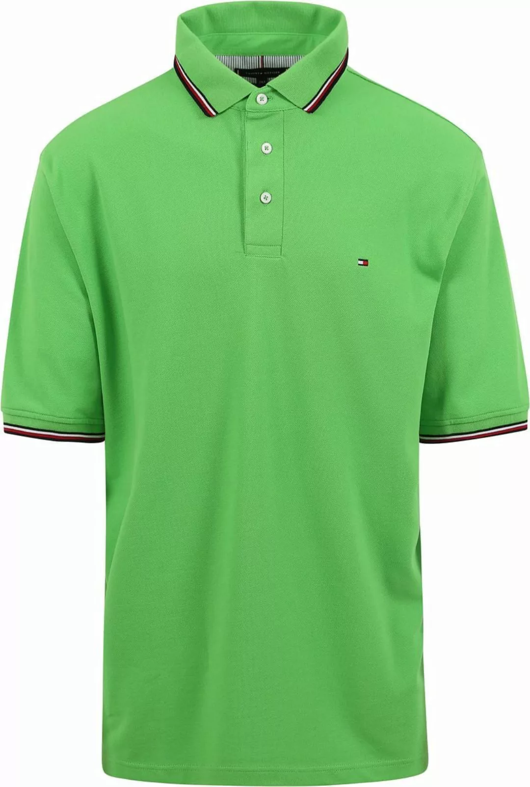 Tommy Hilfiger 1985 Tripped Polo Shirt Hellgrün - Größe 3XL günstig online kaufen