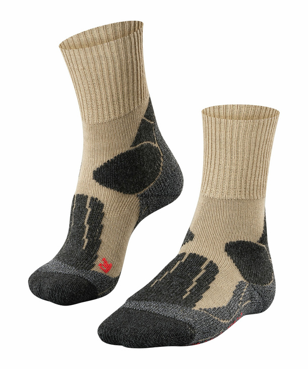 FALKE TK1 Damen Wandersocken, 39-40, Beige, Wolle, 16443-410003 günstig online kaufen