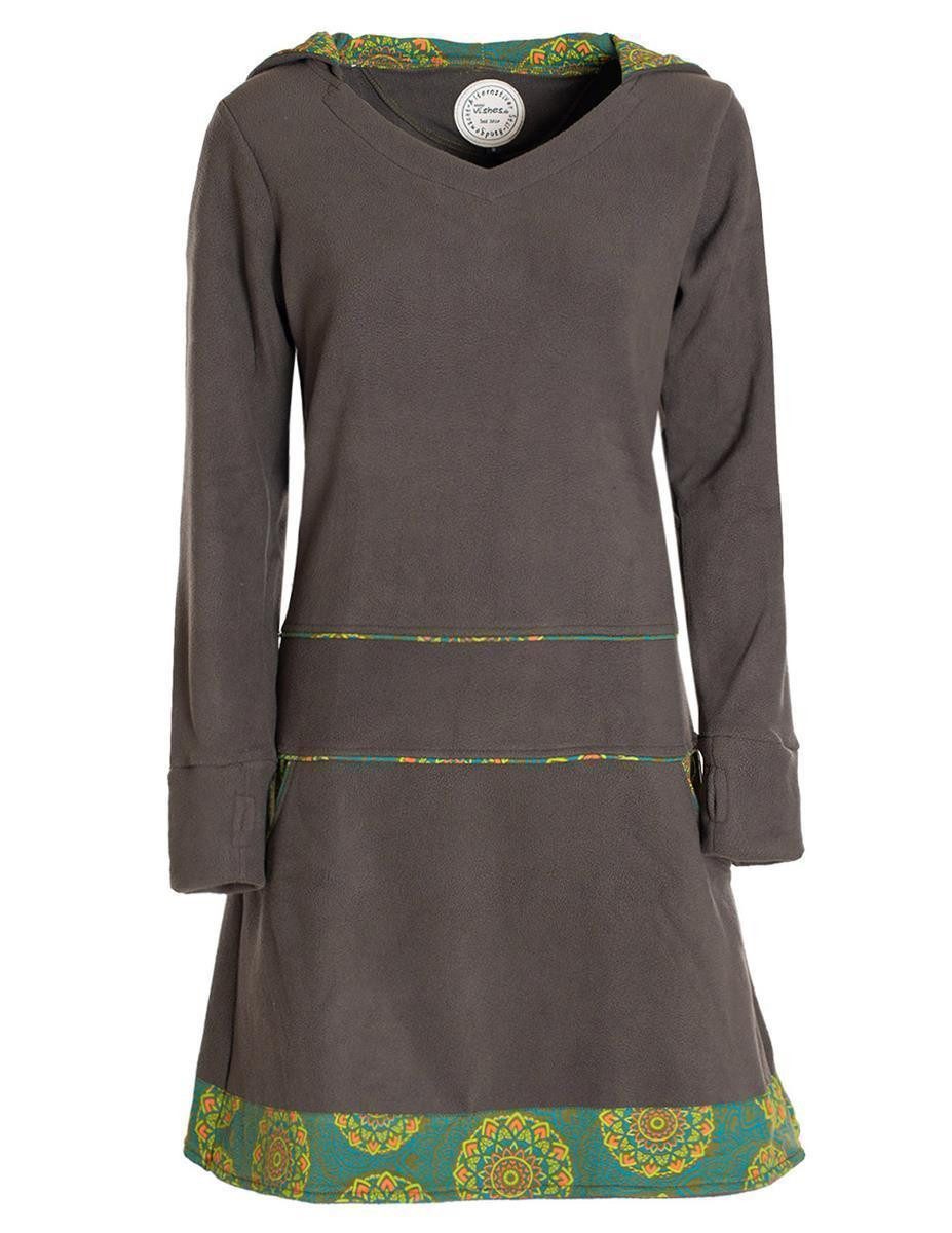 Vishes Midikleid Extra warmes Winterkleid Damen günstig online kaufen
