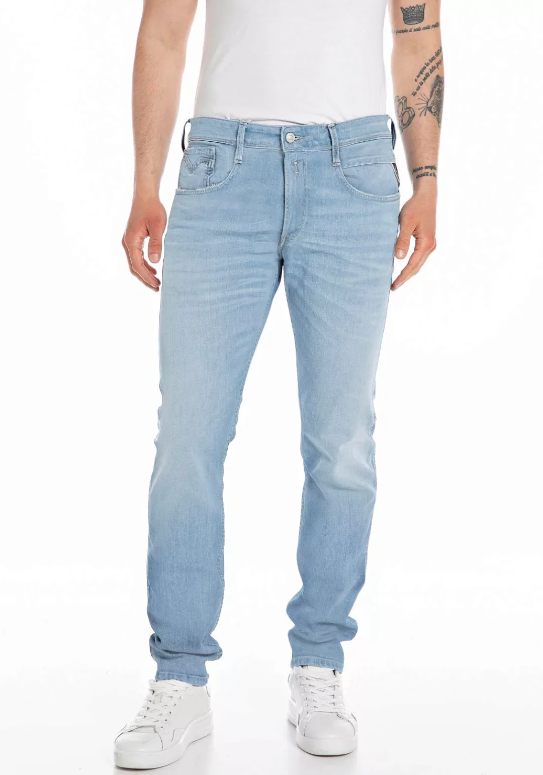 Replay Slim-fit-Jeans "ANBASS HYPERFLEX BIO" günstig online kaufen