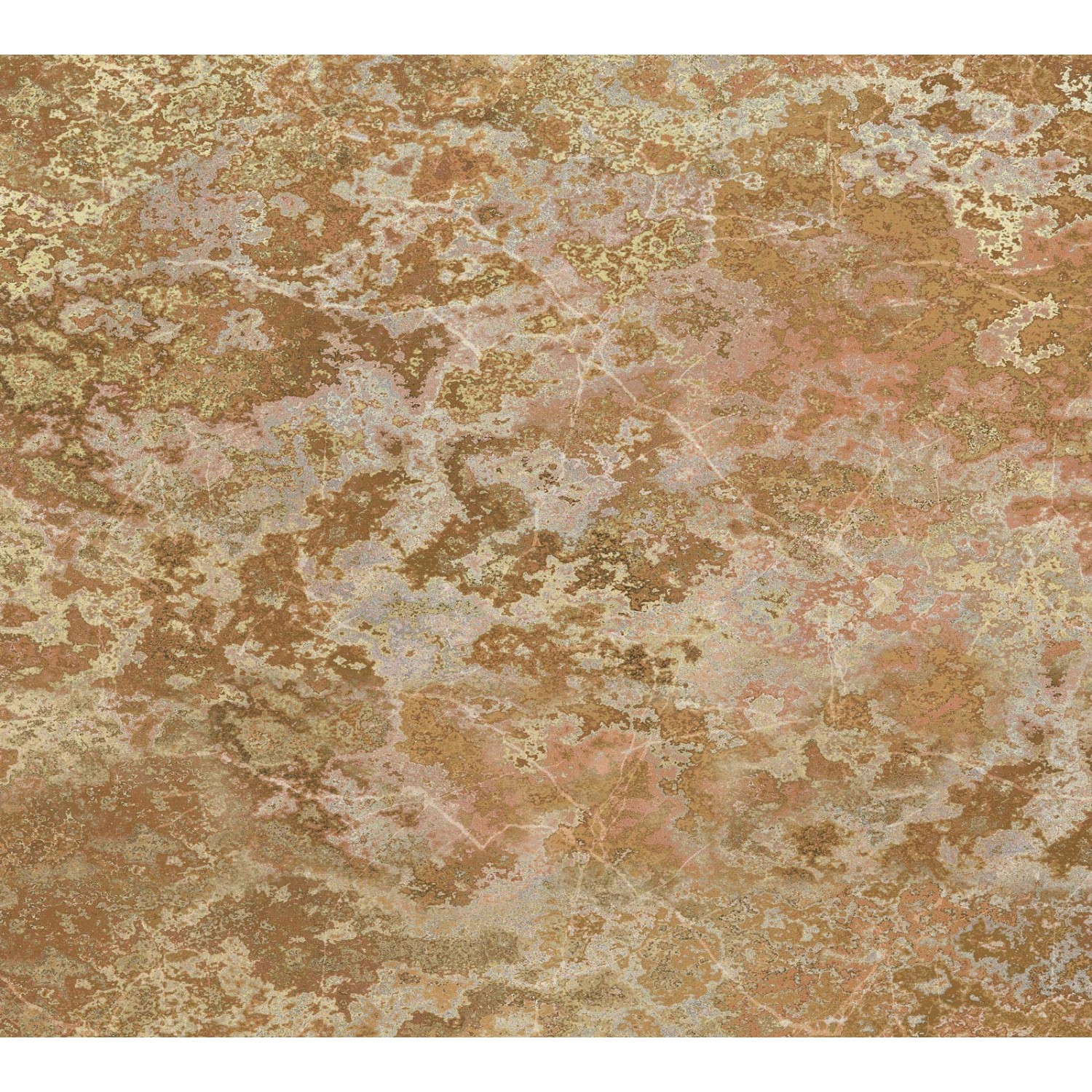 Bricoflor Rost Tapete in Braun Gold Vlies Fototapete in Patina Optik Ideal günstig online kaufen