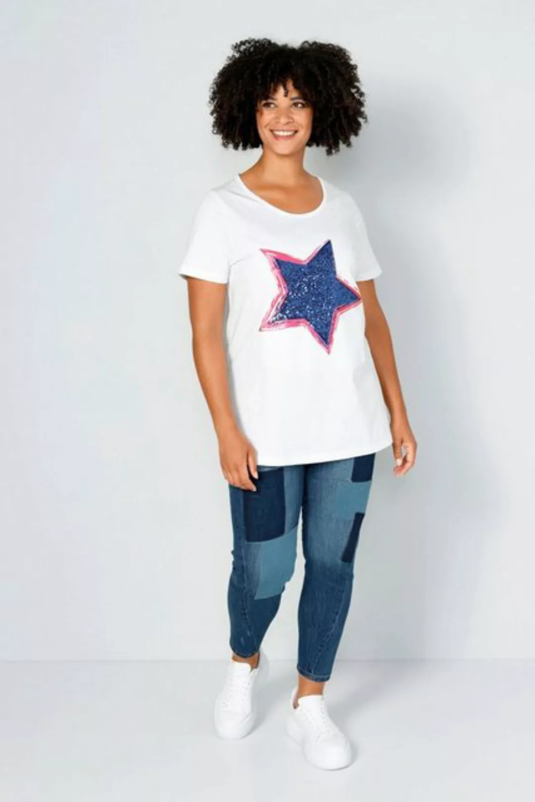 Angel of Style Rundhalsshirt Shirt mit Frontprint günstig online kaufen