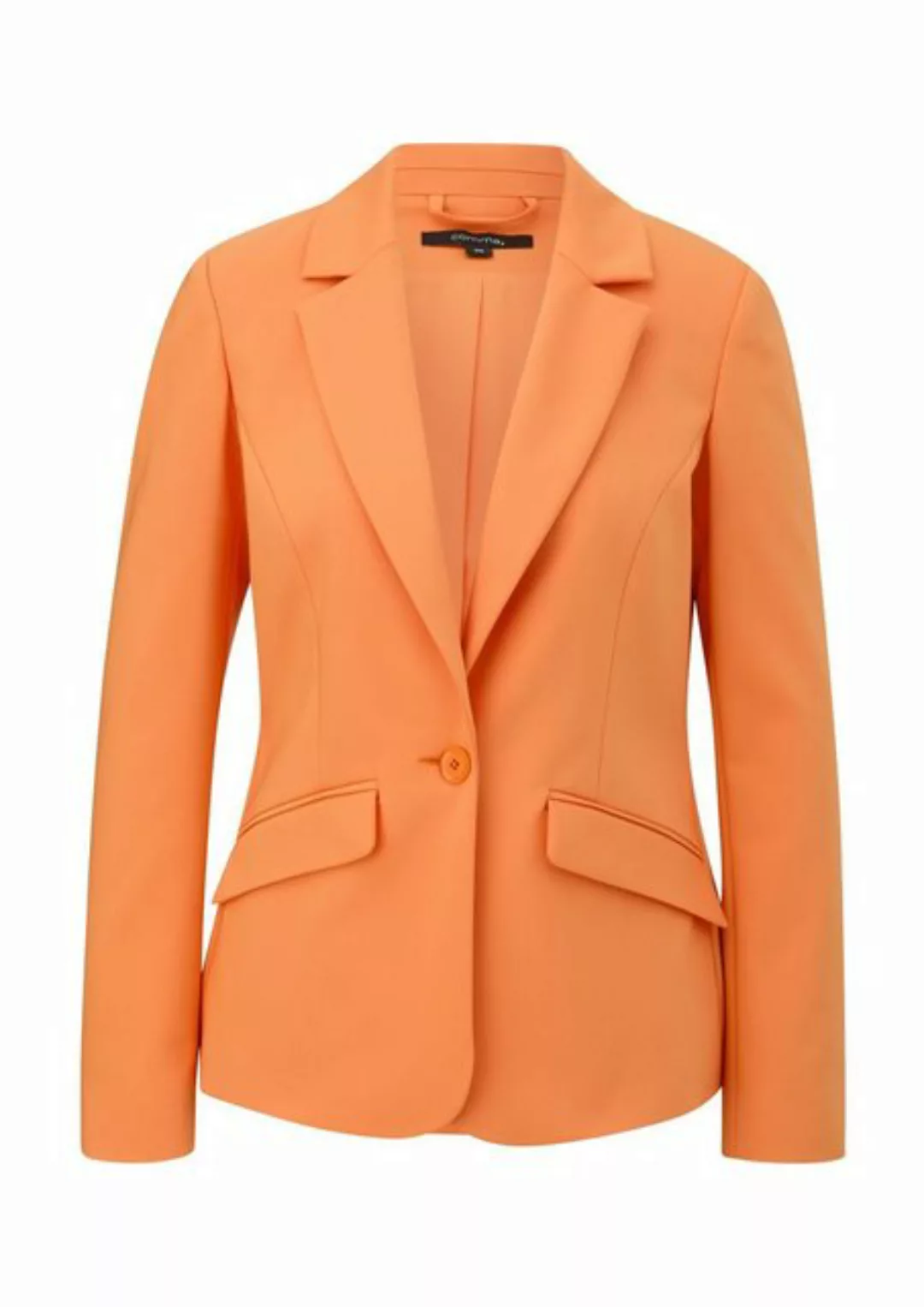 Comma Blusenblazer Blazer aus Baumwollmix Logo günstig online kaufen