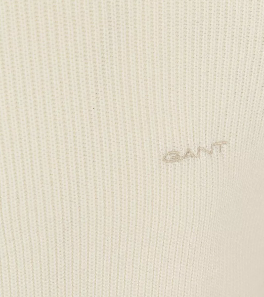 Gant Halfzip Pullover Wool Mix Ecru - Größe XXL günstig online kaufen