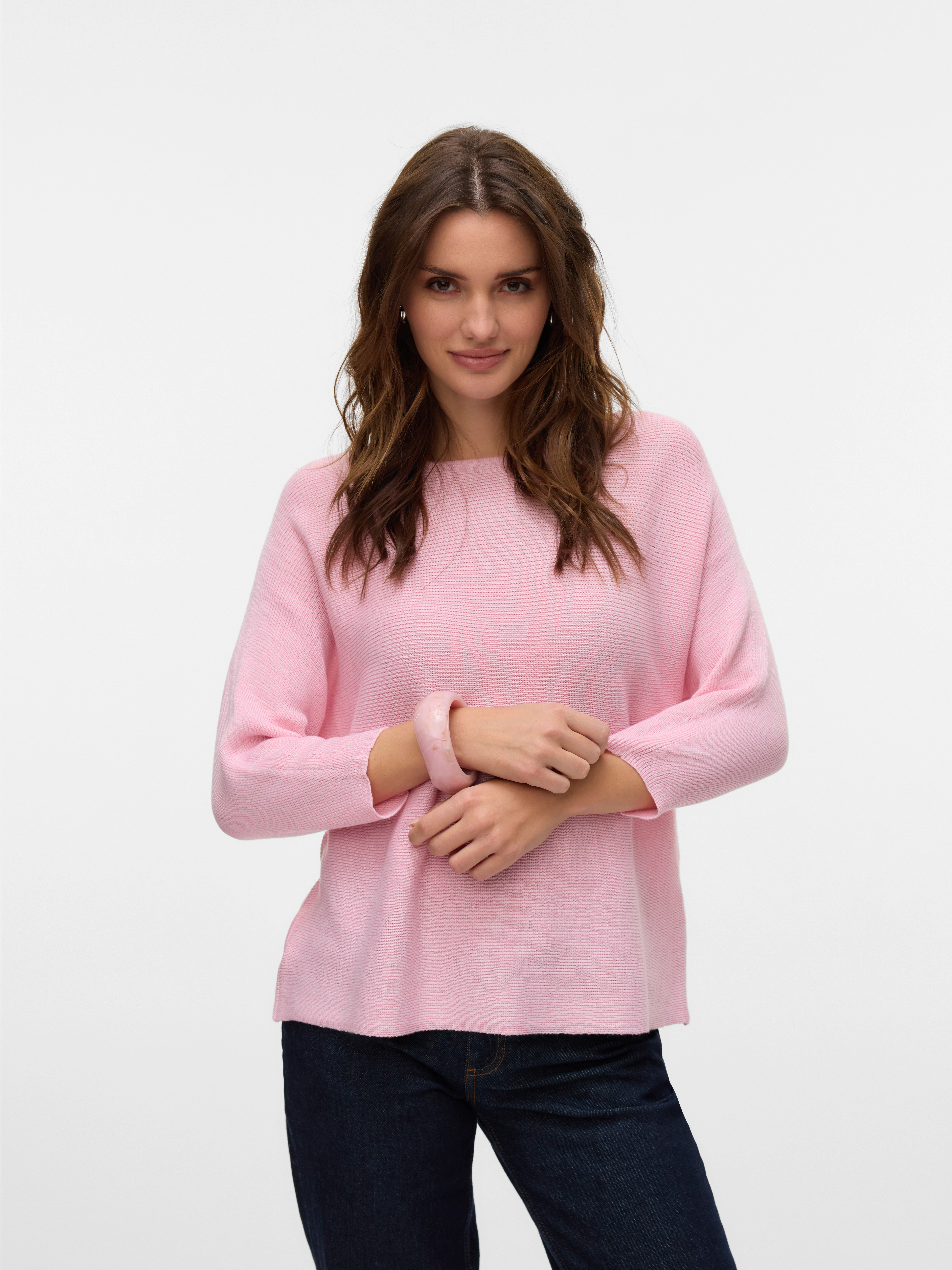Vero Moda 3/4 Arm-Pullover "VMNORA 3/4 BOATNECK BLOUSE NOOS", mit Fledermau günstig online kaufen