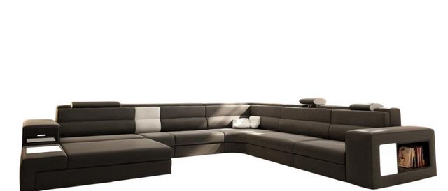 Xlmoebel Ecksofa Ecksofa mit modernem Design aus Leder und USB+LED Beleucht günstig online kaufen