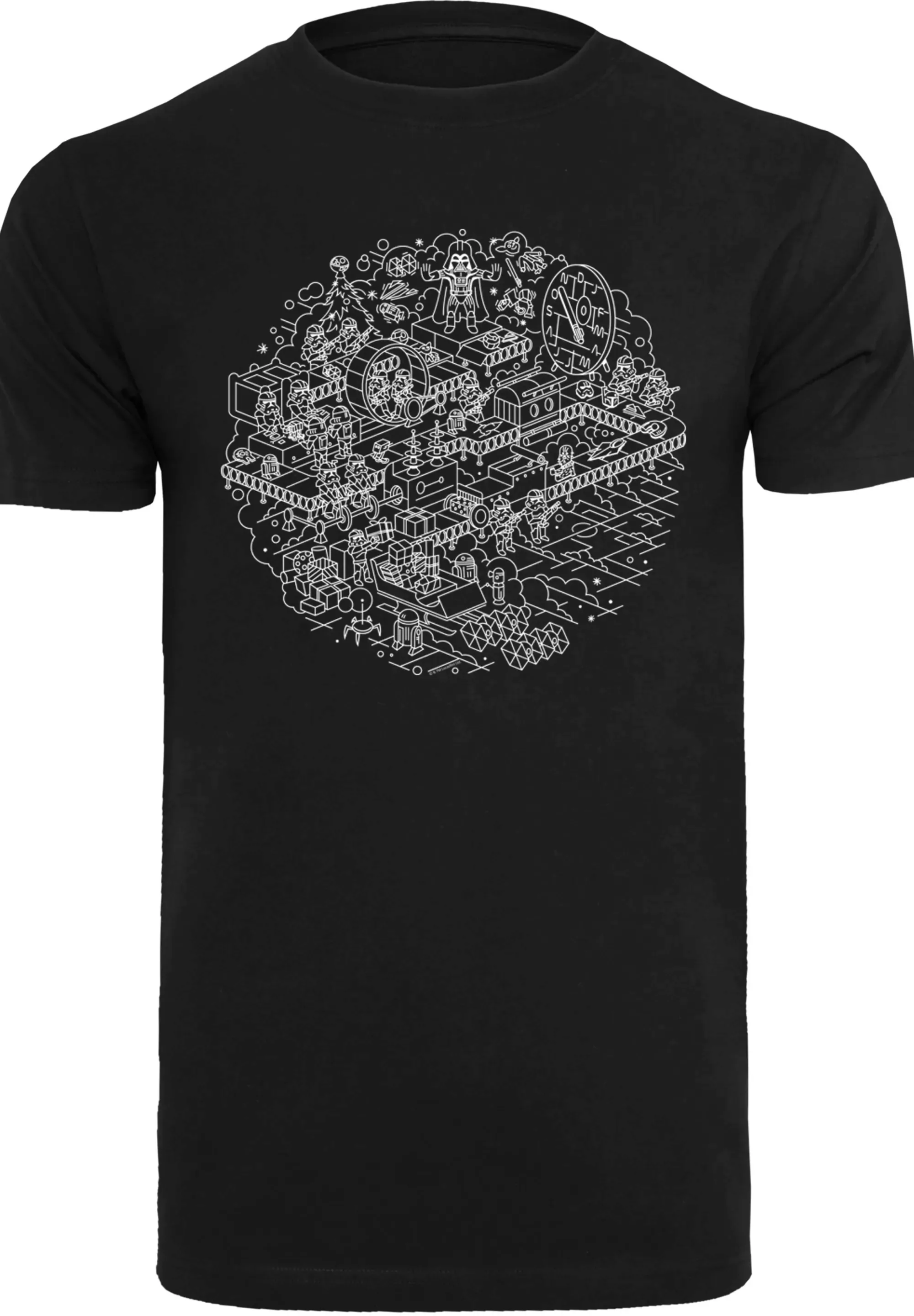 F4NT4STIC T-Shirt "Star Wars Christmas Death Star Todesstern", Herren,Premi günstig online kaufen
