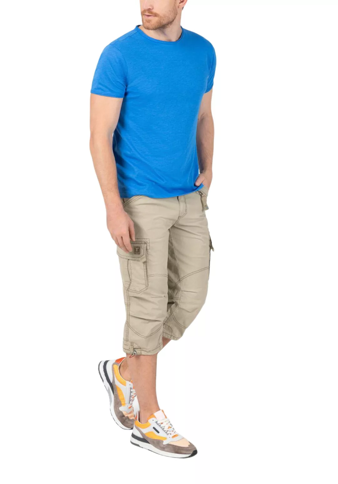 Timezone Herren 3/4 Cargo Hose LOOSE MILESTZ SHORT Mid Waist Loose Fit - Ol günstig online kaufen