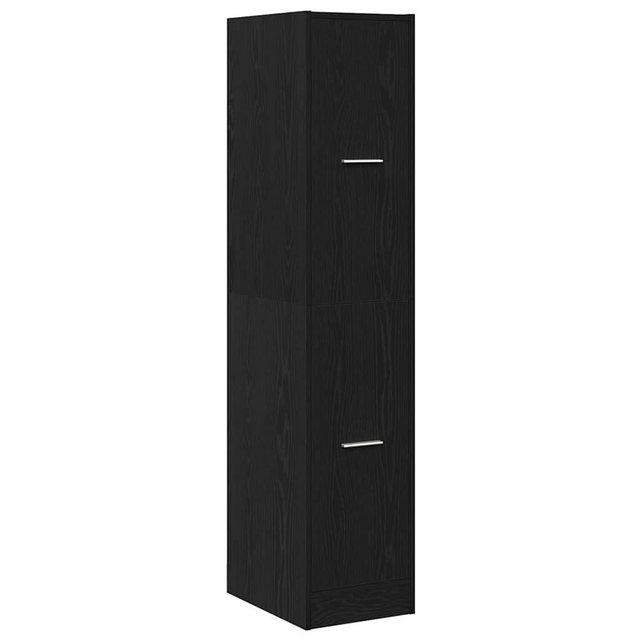 vidaXL Fächerschrank Apothekerschrank Schwarz Eichen-Optik 30x41x144,5 cm ( günstig online kaufen